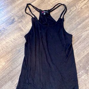 Black flowy tank top dress